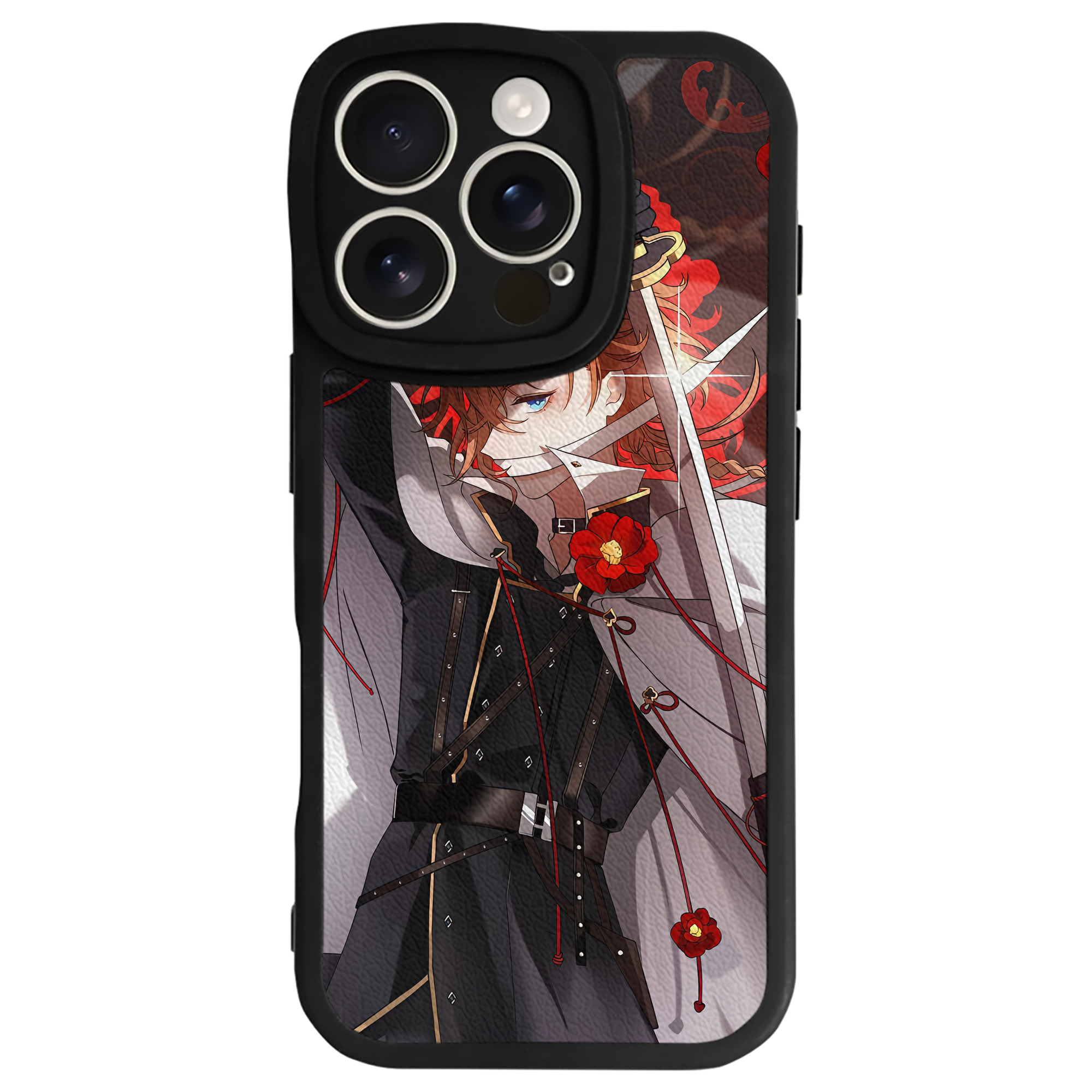 （画像用） 文豪ストレイドッグス Bungo Stray Dogs 【iPhone 16シリーズ対応】シリコンスマホケース（レザー調） 材質：シリコン